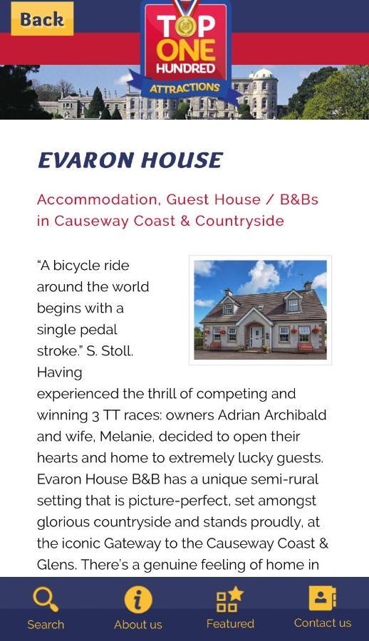 Evaron House Stranocum Екстериор снимка